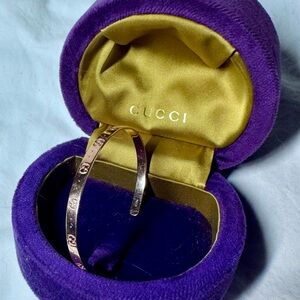 Gucci Icon 18K Rose Gold Bangle Bracelet (Discontinued)